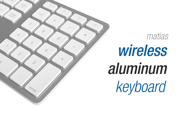 Matias Wireless Aluminum Tenkeyless Keyboard