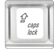 Caps Lock Closeup