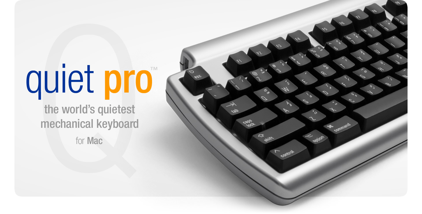 Matias Quiet Pro keyboard for Windows PCs - click for larger images