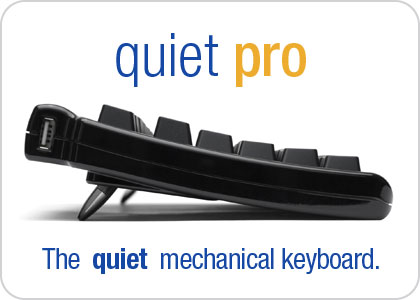 Matias Quiet Pro - the quiet mechanical keyboard.
