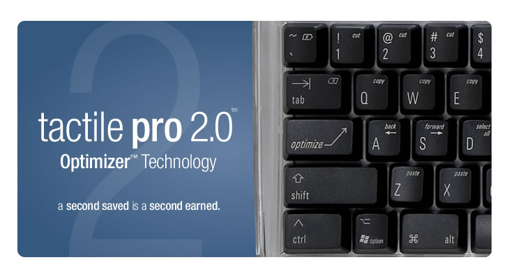 Tactile Pro 2.0 Optimizer Technology.  A second saved is a second earned.
