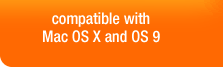 compatible with Mac OS X and OS 9