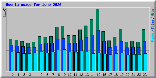 Hourly usage for June 2026