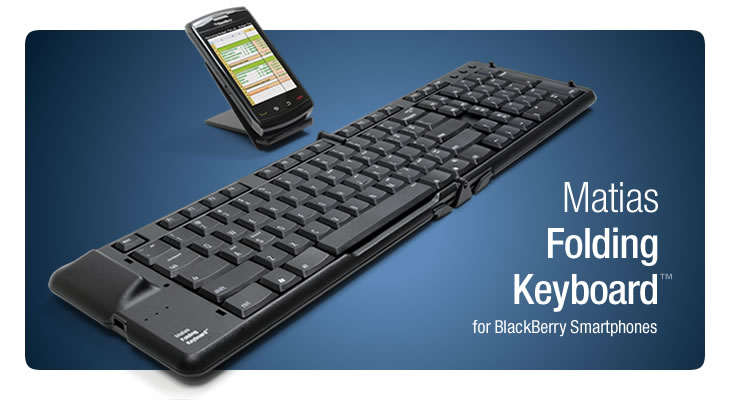 Matias Folding Keyboard - Portable keyboard for your BlackBerry - click for larger image