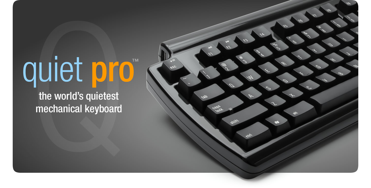 Matias Quiet Pro keyboard for Windows PCs - click for larger images